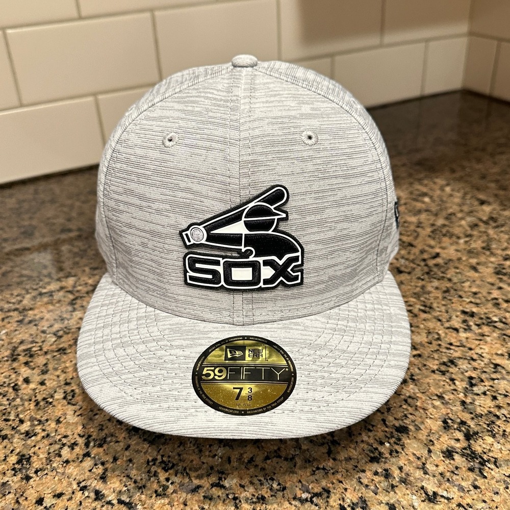 Chicago White Sox Hat New Era 59FIFTY 7 3/8 Gray MLB New